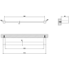 Gessi 316 Полотенцедержатель 45см., подвесной, цвет: Black XL