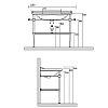 Kerasan Waldorf Консоль 100x42см, с раковиной на 1 отв., цвет: хром