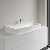Villeroy&Boch Finion Раковина 100х47 см, 1 отв., с переливом, с антигрязевым покрытием CeramicPlus, цвет: белый