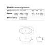 Dea Design Elegant Ванна 180x90x62см., отдельностоящая, Solid Surface, цвет: Black №16