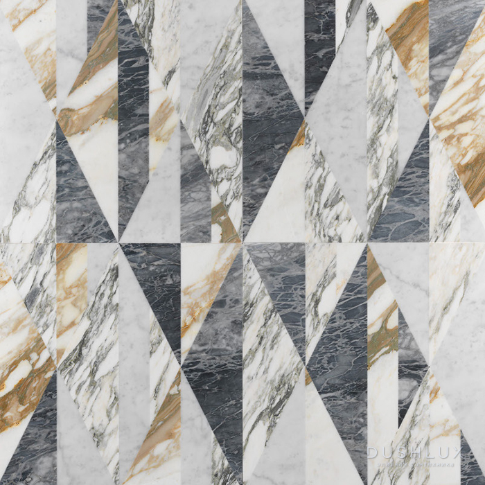 Фото Lithos Design Opus Натуральный камень 60x60x1.8см, универсальный, материал: мрамор polished patchwork