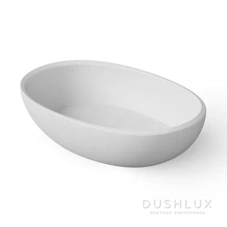 Фото Dea Design Washbasins Раковина 60x40x15.5-14.5см., накладная, без отв., Solid Surface, цвет: White №18