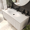 TW Shape Комплект мебели 122х52см., подвесной, с раковиной, 1 выдвиж. ящиком, механизмом push-to-open, цвет: белый матовый
