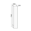 Burgbad Sys30 Шкаф 30x35x176см., подвесной, SX, 1 дверка зеркальная, цвет: белый глянцевый
