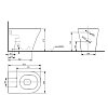 TOTO MH Унитаз приставной 39x62.4x41см, безободковый, Tornado Flush, CeFiONtect, цвет: белый