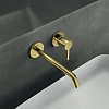 Ideal Standard Joy Смеситель для раковины, встраиваемый, излив: 22.5см., цвет: PVD Brushed Gold (Шлифованное Золото)