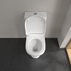 Villeroy&Boch O.novo Унитаз-компакт 36х64.6х43см., напольный, с открытым смывным краем, с сиденьем, цвет: альпийский белый