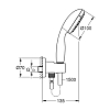 Grohe Tempesta 100 Душевой гарнитур, 2 вида струй, цвет: хром