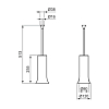 Ideal Standard La Dolce Vita Туалетный ёршик, напольный, цвет: PVD Magnetic Grey