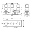 Ideal Standard Ceratherm C100 Смеситель для душа, встраиваемый, термостатический, на 3 выхода, цвет: PVD Brushed Gold (Шлифованное Золото)