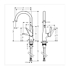 Hansgrohe Talis M51 Смеситель для кухни, на 1 отв однорычажный, поворотный излив 213мм с вытяжным душем, 2jet, h185мм, цвет: хром