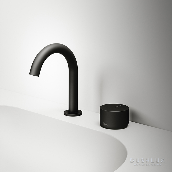 Falper Acquifero Излив для раковины/ванны, 12 см, цвет: черный матовый ...