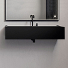 Kerasan Kanaal Раковина 120x40см., подвесная, 2 отв., цвет: Matt Black