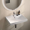 Kerama Marazzi Cubo Раковина 60x48.5x18см., подвесная, мебельная, 1 отв., с переливом, цвет: белый глянцевый