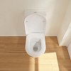 Villeroy Boch Hommage Унитаз моноблок, горизонтальный выпуск, 37x72.5см, с антигрязевым покрытием CeramicPlus, цвет: белый