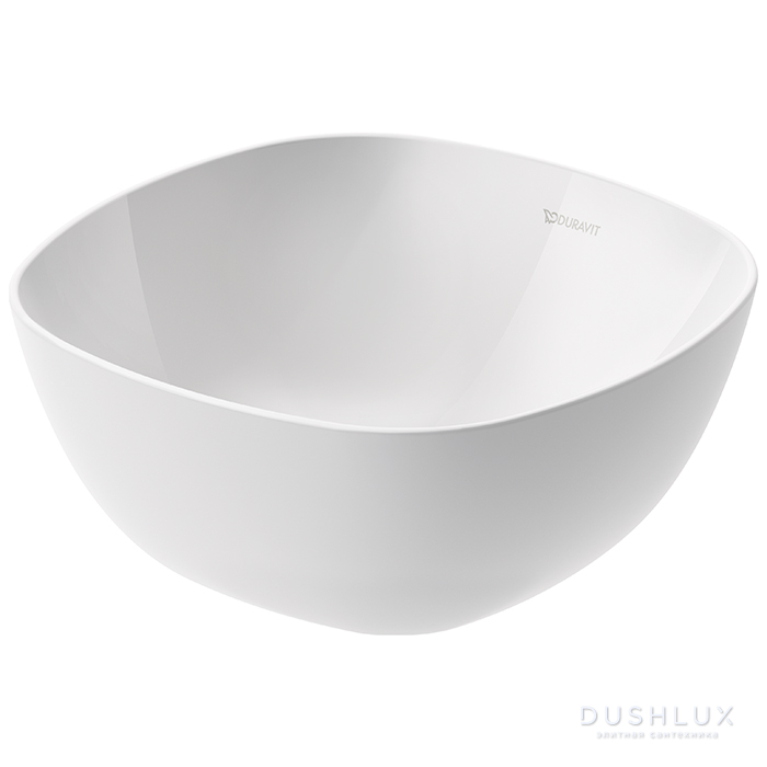 Фото Duravit Aurena Раковина накладная 35x35см., без отв, сифон, HygieneGlaze, цвет: белый глянец