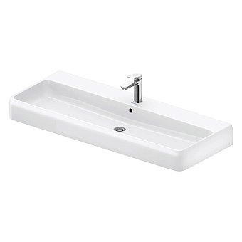 Duravit Qatego Раковина 120x47x12.5 см, накладная/подвесная, 1 отв., цвет: белый