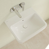 Villeroy&Boch O.novo раковина 55x46x17.5см., без отв., подвесная, с переливом, цвет: альпийский белый