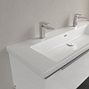 Villeroy&Boch Subway 3.0 Раковина 130х47х17см., 2 отв., подвесная, CeramicPlus, с переливом, цвет: белый камень