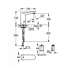 Grohe Eurosmart Cosmo E Смеситель для раковины, 1 отв., излив 107 мм, ИК, со смеш, цвет: хром