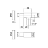 Treemme Ios Запорный вентиль 1/2”, цвет: черный матовый