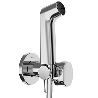Hansgrohe Bidette E Гигиенический душ со смесителем, держатель, цвет: черный