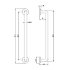 Nicolazzi Accessori Grab Bar Поручень 61.4см., подвесной, цвет: Copper Plated
