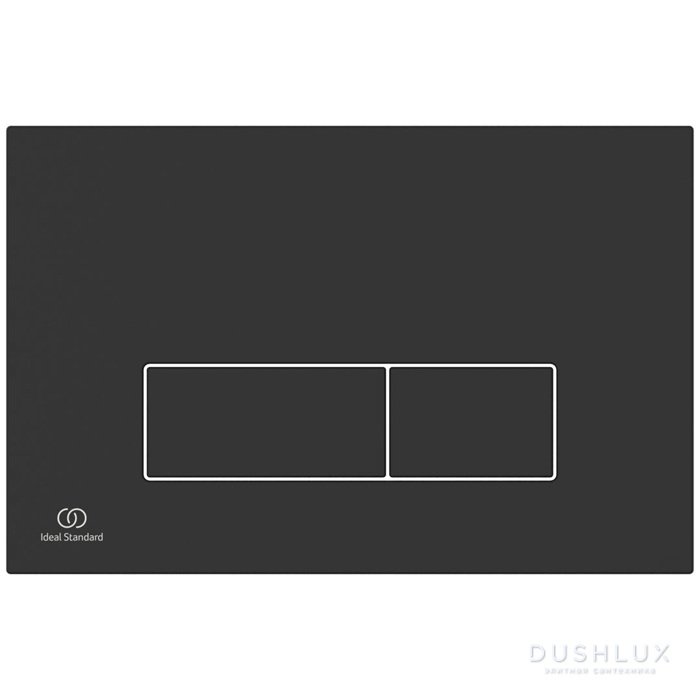 Фото Ideal Standard Prosys Oleas Механическая панель смыва, двойной смыв, цвет: черный матовый