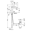 Duravit Tulum Смеситель для раковины, 1 отв., с донным клапаном, цвет: хром