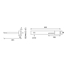 CEA Design CUT PLUS Смеситель для раковины, настенный, цвет: полированная сталь