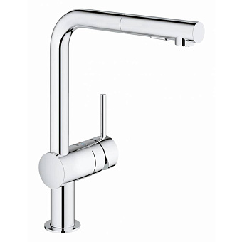 Grohe Minta Смеситель для раковины, на 1 отв., с выдвижным изливом, цвет: хром