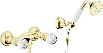 Webert Karenina Смеситель для душа, цвет: золото/кристаллы Swarovski