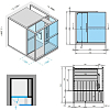 Effegibi Logica H Хаммам с душевой зоной, для ниши R.H. 214x250xh226 см