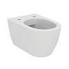 Ideal Standard I.life O Унитаз подвесной 53x35см, безободковый, смыв HydroTwist, с сиденьем, крепление EasyFix+, цвет: белый