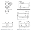 Hatria H.Hour 06.00 S Раковина накладная, 40х40х15.5см., без отв., цвет: antracite
