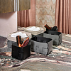 ADJ Корзинка Mini Bottega, 12x19xH13 см., цвет: серый/черный