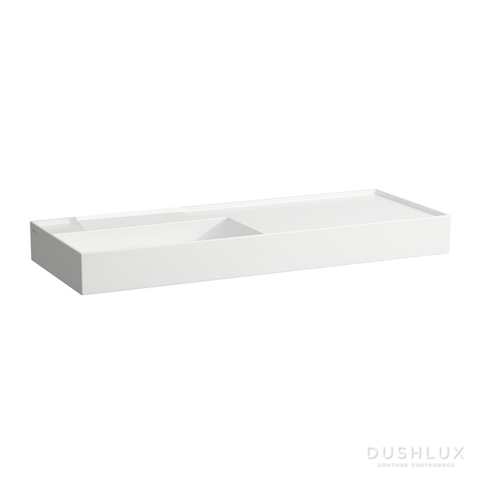 Фото Laufen Kartell Раковина 120х46х12 см, без отв., без перелива, цвет: белый