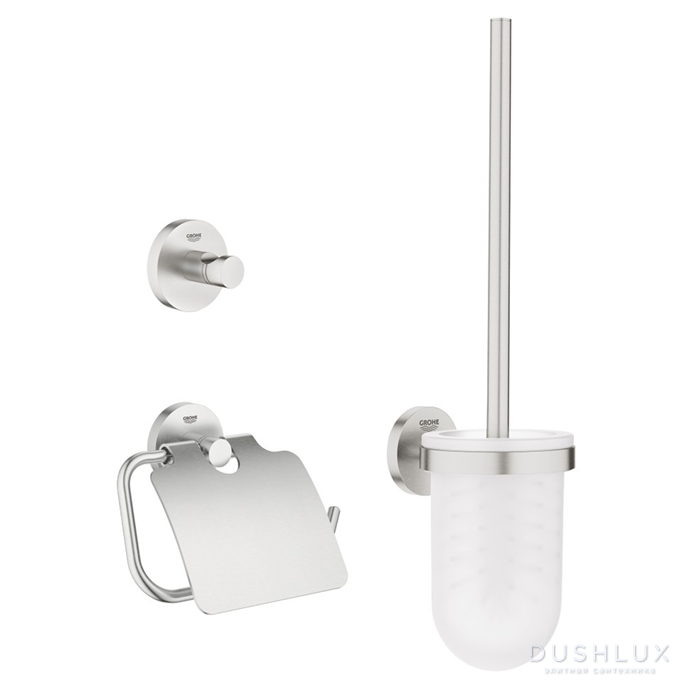 Фото Grohe Essentials Набор аксессуаров, подвесной, цвет: сталь