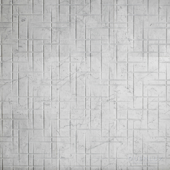 Фото Lithos Design Pietre luminose Натуральный камень 60x60x5.4см, настенный, материал: мрамор carrara ghiaccio/hamal