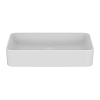 Ideal Standard Conca Раковина 60х40х12см., накладная, без отв., прямоугольная, с крепежом, цвет: белый матовый