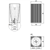 Antonio Lupi Controverso Раковина 45x85x45 см, без отв., напольная, цвет: белый