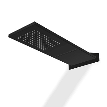 Treemme Shower and Thermostatic Верхний душ 47x17см, настенный, 2 режима, цвет: черный матовый