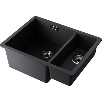 Omoikiri Kata 55-2-U Кухонная мойка 55x20x42см.,встраиваемая, цвет: черный