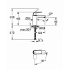 Grohe Eurosmart Cosmopolitan Смеситель для раковины, на 1 отв., цвет: хром