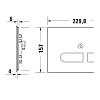 Duravit DuraSystem А2 Клавиша смыва для унитаза, стеклянная, сенсорная, с ИК-датчиком, двойной смыв, цвет: белый