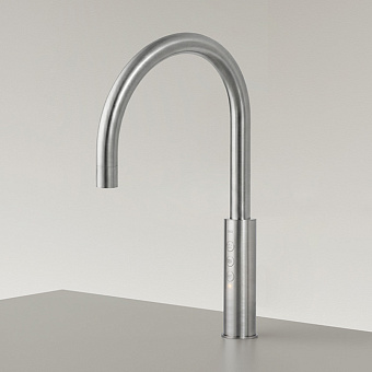 CEA Design ETW Кран для кухни, 1 отв., с поворотным изливом, цвет: нержавеющая сталь