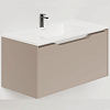 Salini Smile Тумба 80x50x48.5см., подвесная, с раковиной, цвет: Taupe