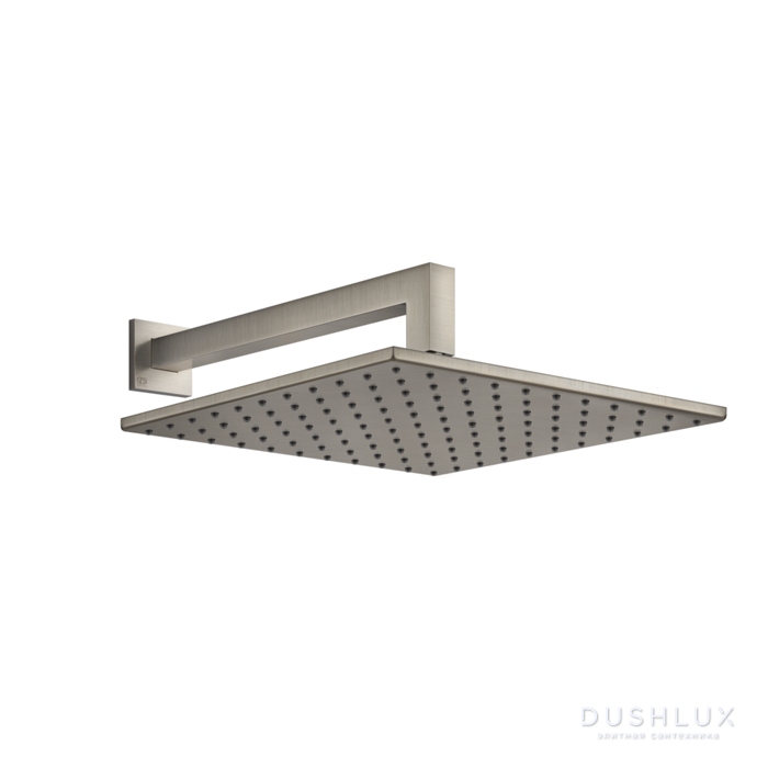 Фото Gessi Emporio shower Верхний душ 30х30см., подвесной, поворотная, с защитой от известкового налёта, цвет: Finox Brushed Nickel