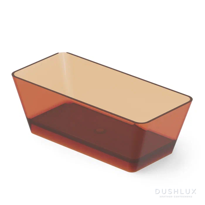 Фото Dea Design Modern Ванна 150x68x56см., отдельностоящая, Glasstech, прозрачная смола, цвет: Sunset R1