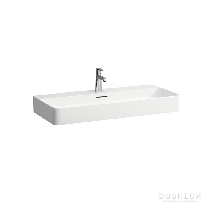 Фото Laufen VAL Раковина 95х42х11.5 см, 1 отв., с покр. LCC, цвет: белый